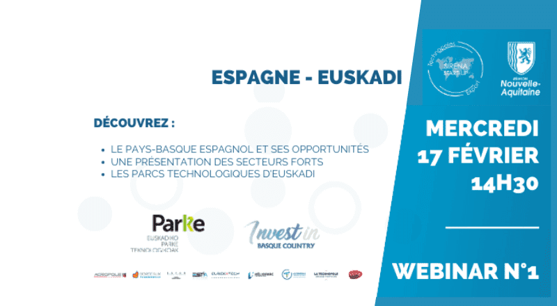 SIRENA START-UP | Webinar N°1 : Focus Espagne - Euskadi !