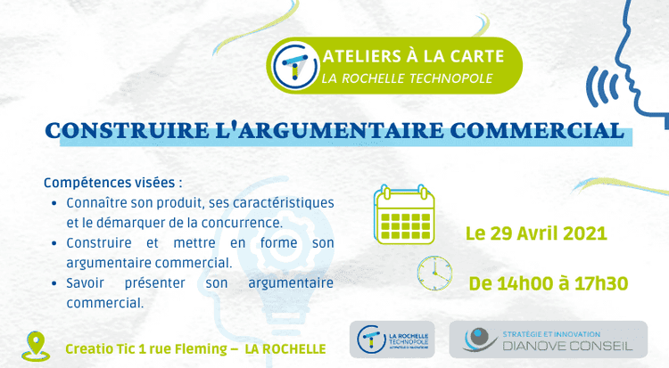 ATELIER LRT | “Construire l'argumentaire commercial”